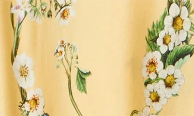 Camilla Chain Detail Bias Cut Silk Charmeuse Slipdress In Yellow
