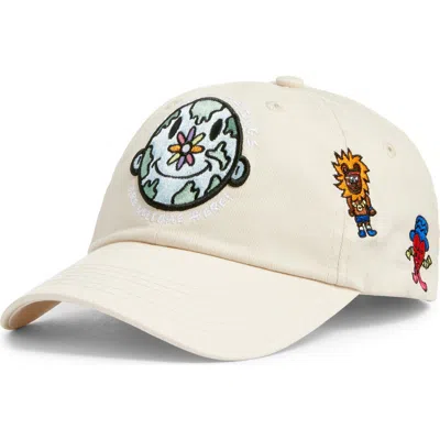Vic Garcia World Good World Embroidered Adjustable Baseball Cap