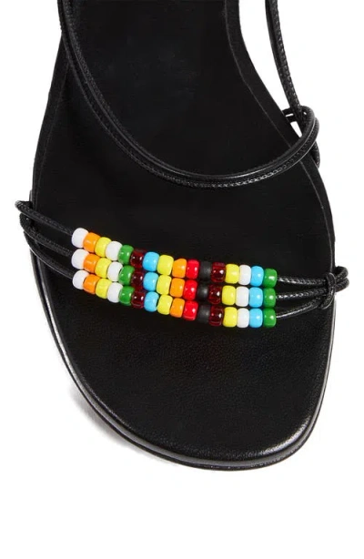 Khaite Loop Bead-embellished Leather Sandals