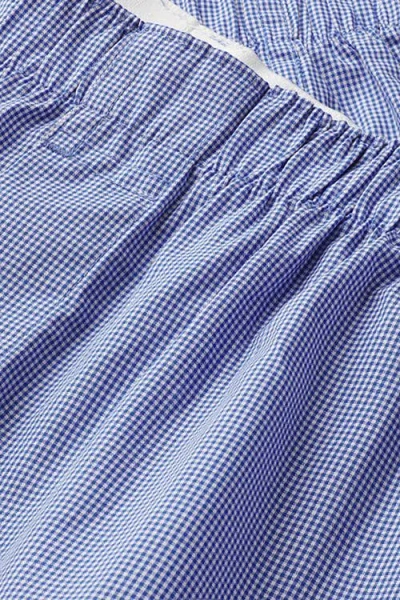 Charles Tyrwhitt Micro Grid Woven Boxers In Blue
