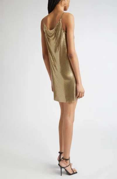 Versace Medusa Strap Metal Mesh Slip Minidress