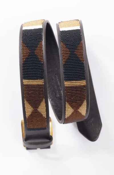 Koy Clothing Maasai Beaded Belt Mwezi Wide