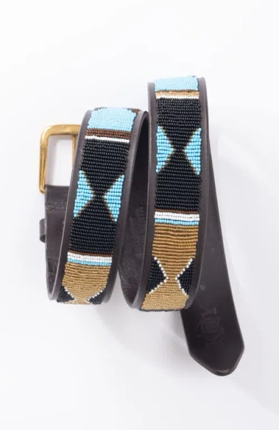 Koy Clothing Maasai Beaded Belt Mwezi Wide
