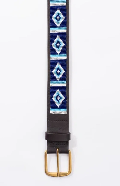 Koy Clothing Maasai Beaded Belt Mwezi Wide