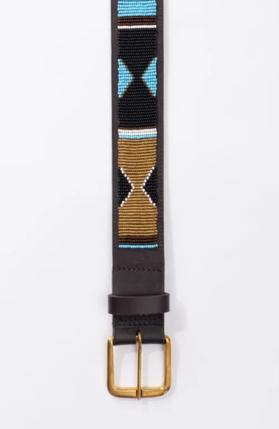 Koy Clothing Maasai Beaded Belt Mwezi Wide