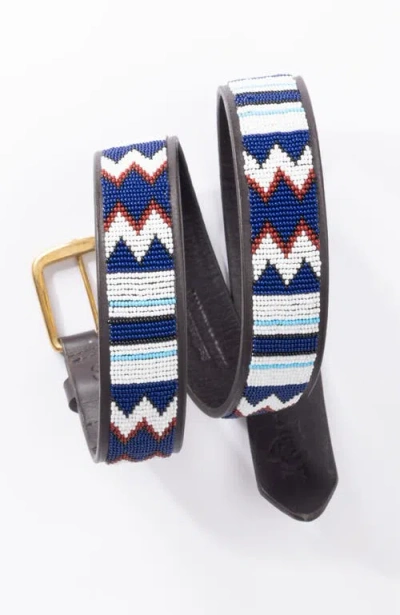 Koy Clothing Maasai Beaded Belt Mwezi Wide