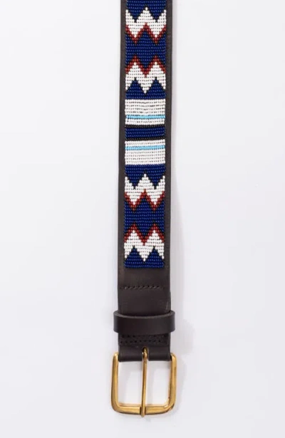 Koy Clothing Maasai Beaded Belt Mwezi Wide