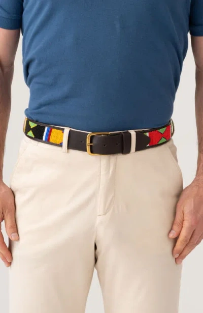 Koy Clothing Maasai Beaded Belt Mwezi Wide