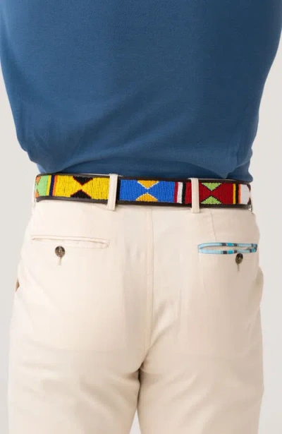 Koy Clothing Maasai Beaded Belt Mwezi Wide