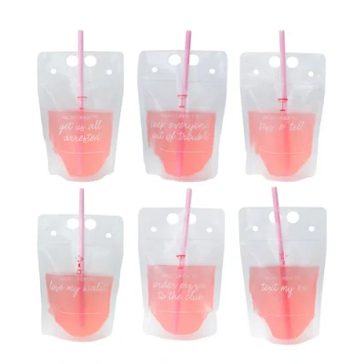 Jollity & Co . Camp Bachelorette Drink Pouch Set Of 12