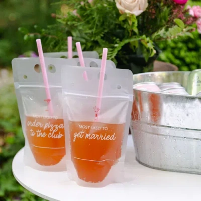 Jollity & Co . Camp Bachelorette Drink Pouch Set Of 12