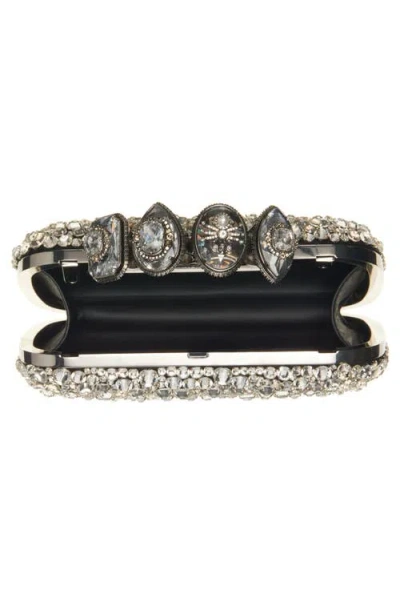 Alexander Mcqueen Mcqueen Spider Crystal Knuckle Box Clutch