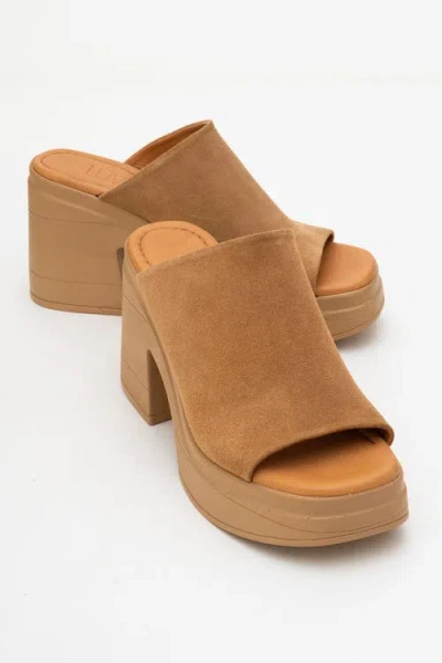 Forever & Always Shoes Nola Leather Platform Mules