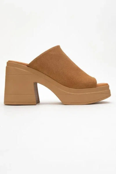 Forever & Always Shoes Nola Leather Platform Mules