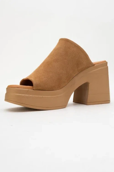 Forever & Always Shoes Nola Leather Platform Mules