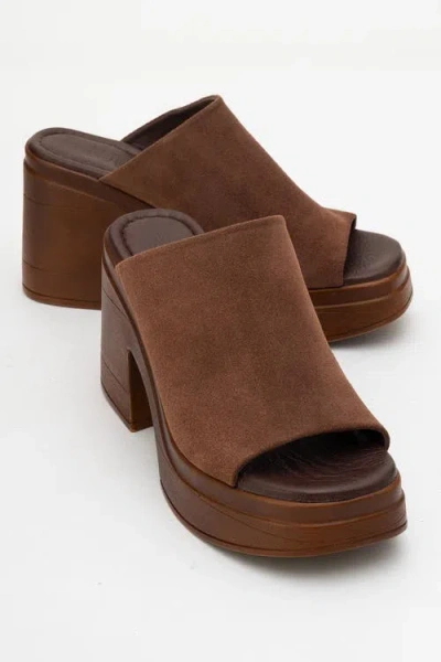 Forever & Always Shoes Nola Leather Platform Mules