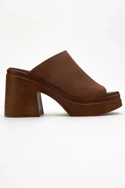 Forever & Always Shoes Nola Leather Platform Mules