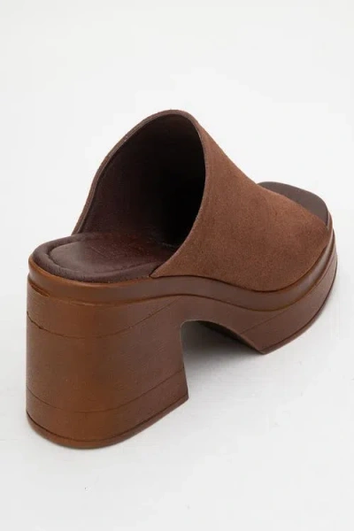 Forever & Always Shoes Nola Leather Platform Mules