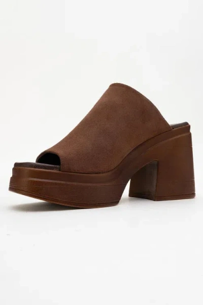 Forever & Always Shoes Nola Leather Platform Mules