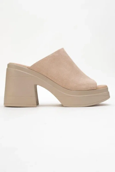Forever & Always Shoes Nola Leather Platform Mules