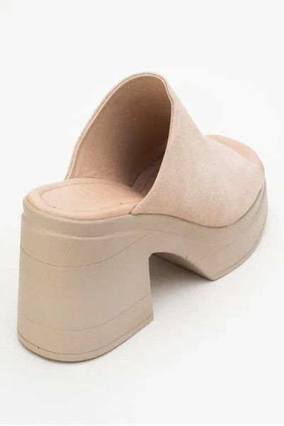 Forever & Always Shoes Nola Leather Platform Mules