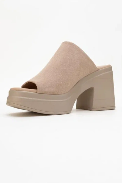 Forever & Always Shoes Nola Leather Platform Mules
