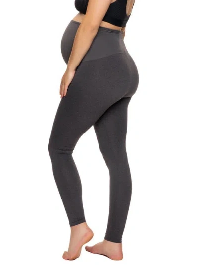 Felina Velvety Soft Maternity Leggings 2 Pack In Multi