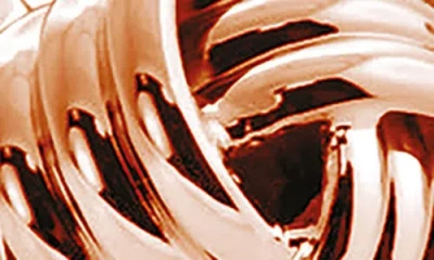 Tateossian Rose Gold Cable Knot Cuff Links