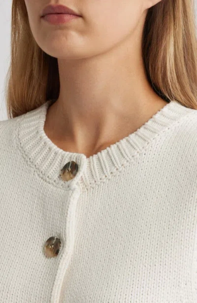 Anne Klein Button Front Sweater Vest In White