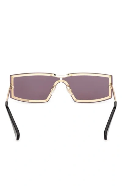 Max Mara 68mm Oversize Rectangular Sunglasses In Purple
