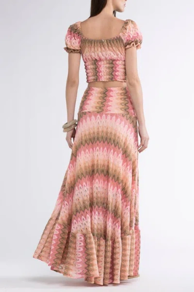 Sunday St Tropez Sunday St. Tropez Zelda Knit Cover-up Maxi Skirt In Multi