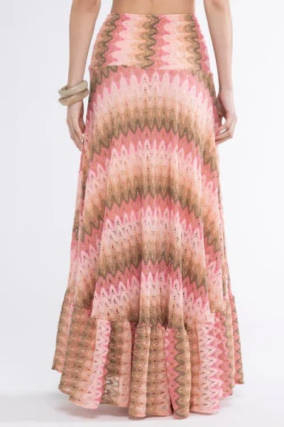 Sunday St Tropez Sunday St. Tropez Zelda Knit Cover-up Maxi Skirt In Multi