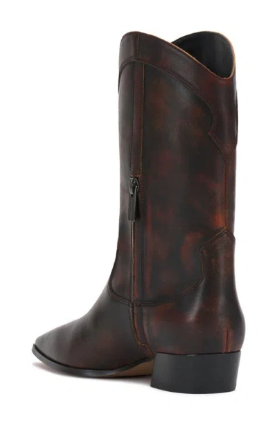 Vince Camuto Prilie Western Boot In Burgundy