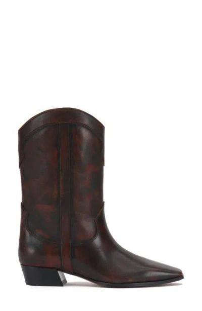 Vince Camuto Prilie Western Boot In Burgundy