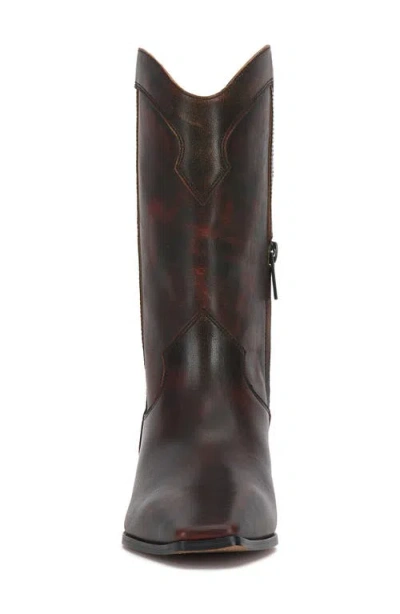 Vince Camuto Prilie Western Boot In Burgundy