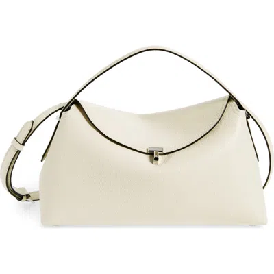 Totême Toteme T-lock Curved Leather Shoulder Bag
