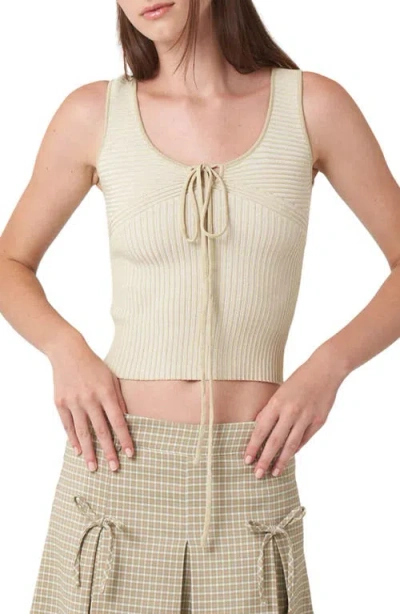 Find Me Now Acacia Tie Neck Crop Tank