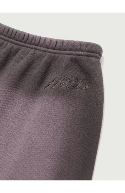 Honor The Gift Spray Cotton French Terry Maxi Skirt In Brown