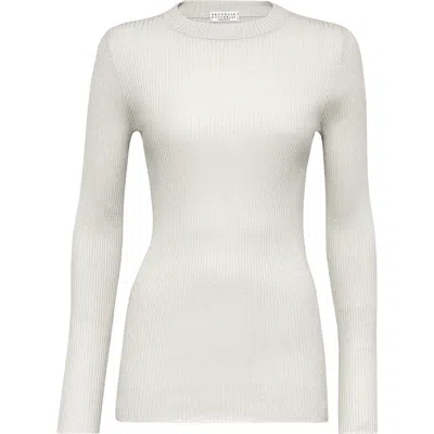 Brunello Cucinelli Lightweight Sweater In White