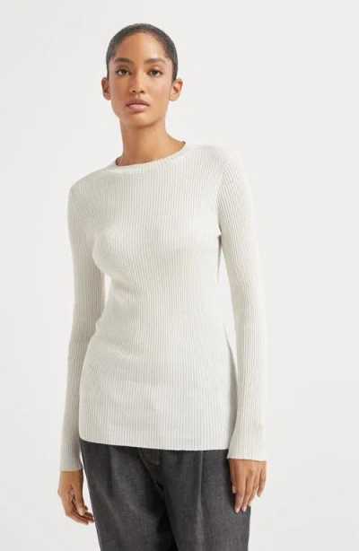Brunello Cucinelli Lightweight Sweater In White