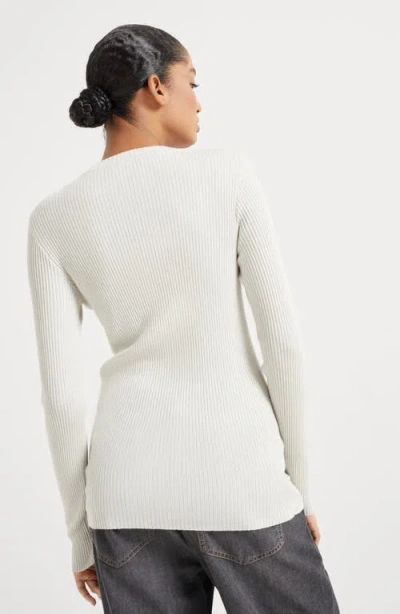 Brunello Cucinelli Lightweight Sweater In White