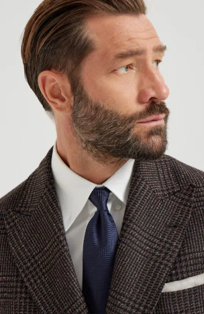 Brunello Cucinelli Herringbone Silk Tie