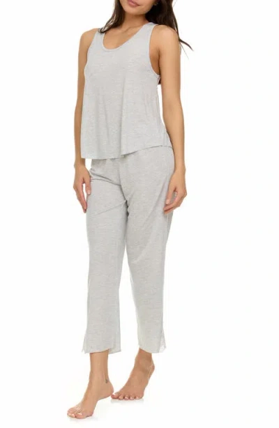 Flora Nikrooz Linda Lace Trim Tank Crop Pajamas