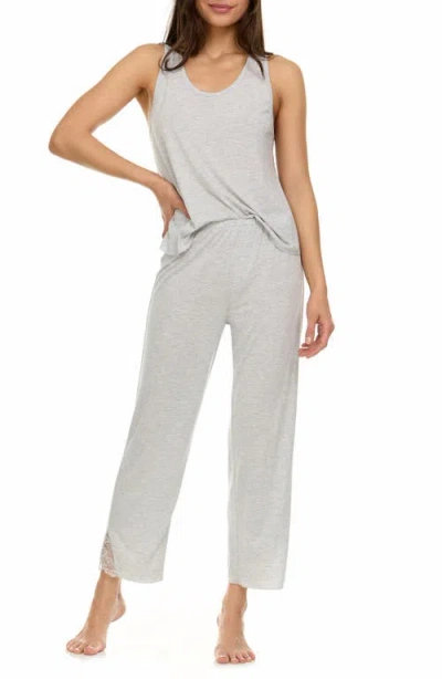 Flora Nikrooz Linda Lace Trim Tank Crop Pajamas