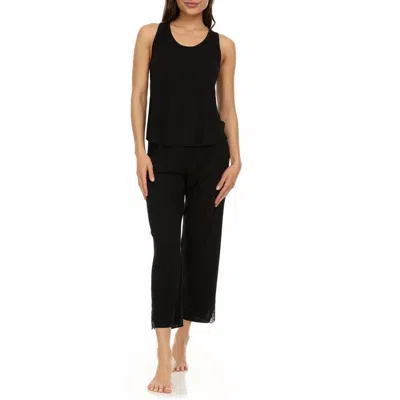 Flora Nikrooz Linda Lace Trim Tank Crop Pajamas