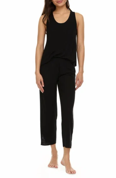 Flora Nikrooz Linda Lace Trim Tank Crop Pajamas