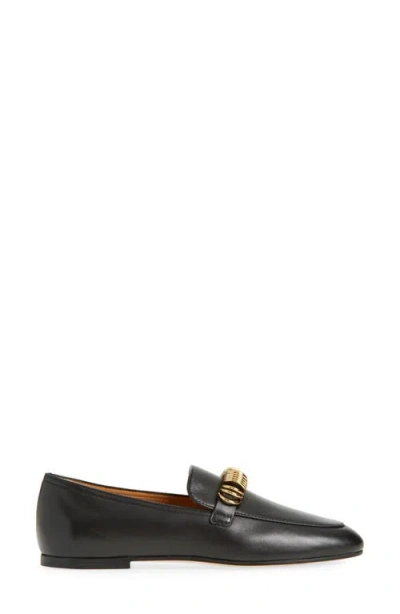Tod's Round Toe Loafers In Black