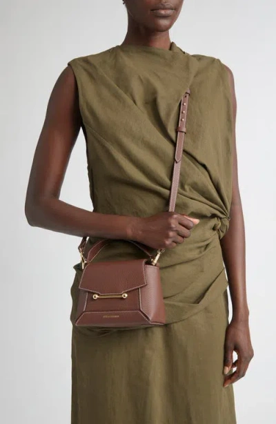 Strathberry Mini Mosaic Leather Top Handle Bag