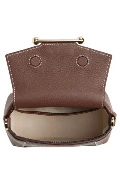 Strathberry Mini Mosaic Leather Top Handle Bag
