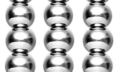 The Posh Tech Nova Stainless Steel Beaded Band For Apple Watch